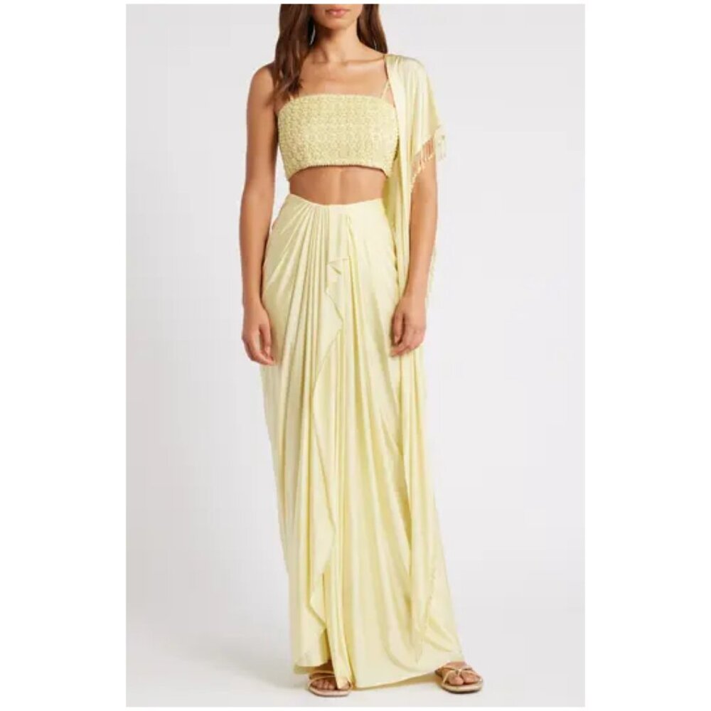 Elegant Yellow Women's Dress